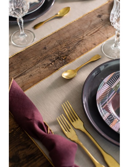 Linen Placemat Stain Resistant Filo