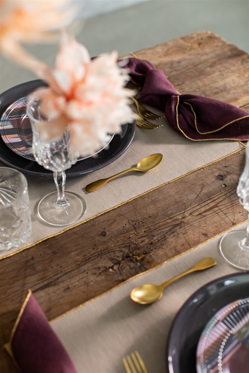 Linen Placemat Stain Resistant Filo