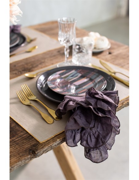 Linen Placemat Stain Resistant Filo