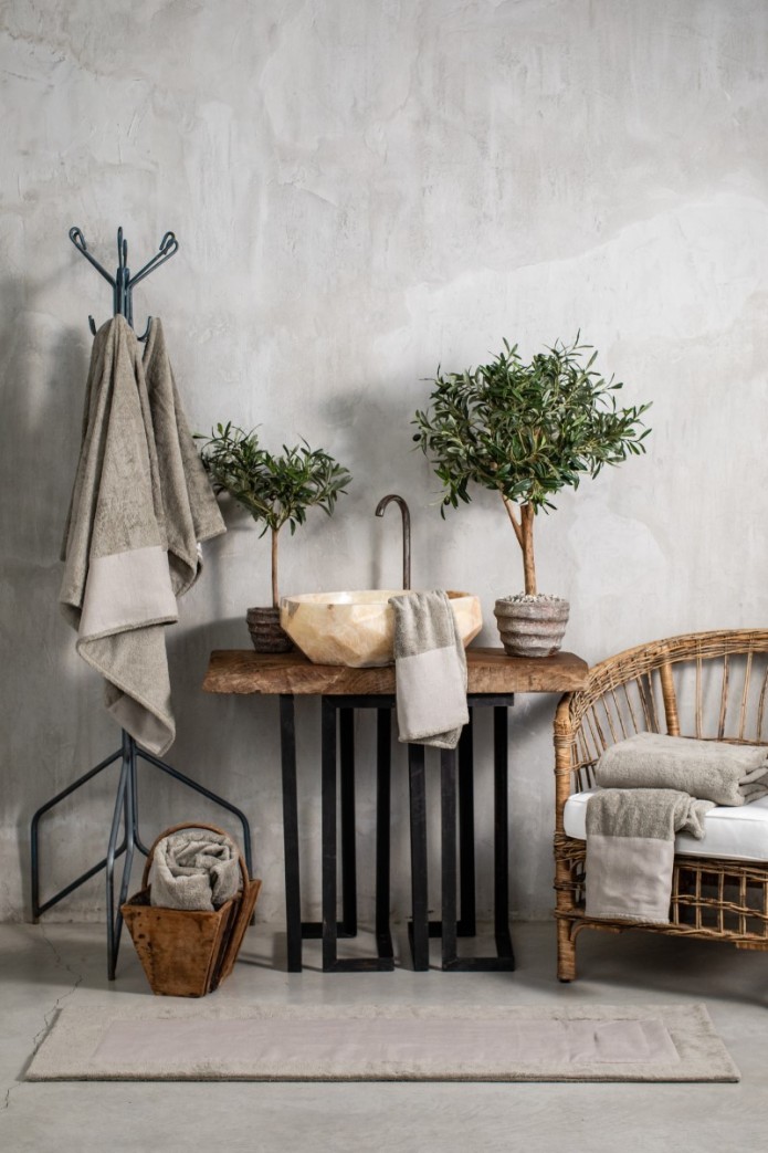 Tapis de salle de bains en coton Bauhaus 2