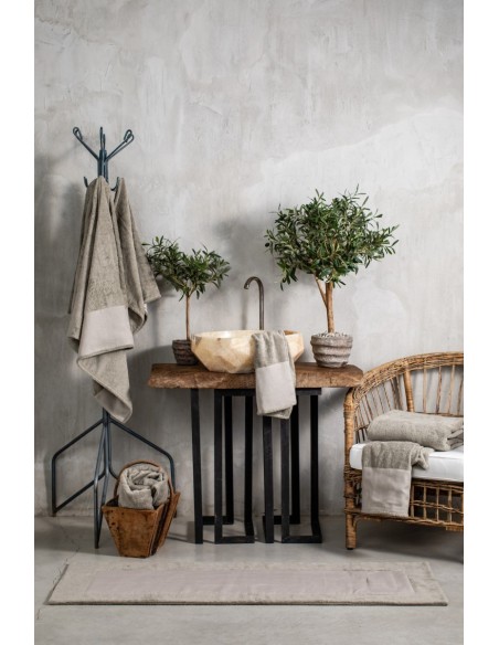 Tapis de salle de bains en coton Bauhaus