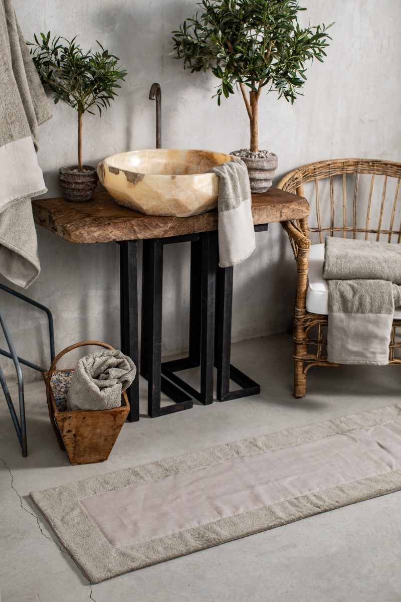 Tappeto Bagno Bauhaus in Cotone