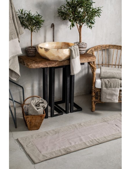 Tappeto Bagno Bauhaus in Cotone