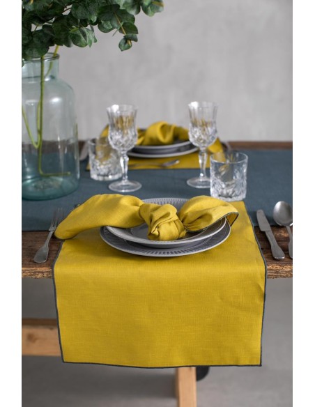 Linen Placemat Stain Resistant Filo