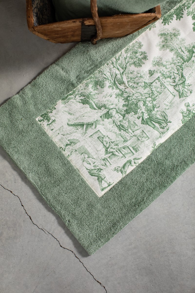Tappeto Bagno Bauhaus in Cotone