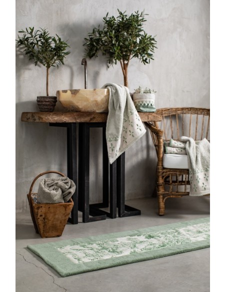 Tapis de salle de bains en coton Bauhaus