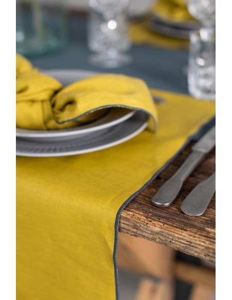 Linen Placemat Stain Resistant Filo