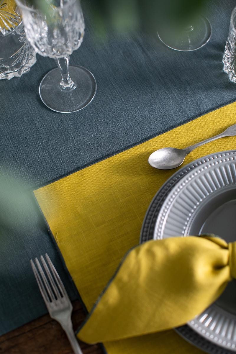 Linen Placemat Stain Resistant Filo