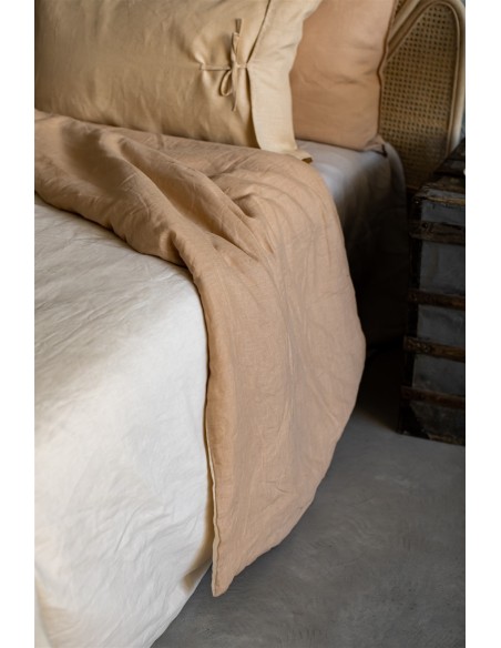 Pure Reversible Bedspread in Linen
