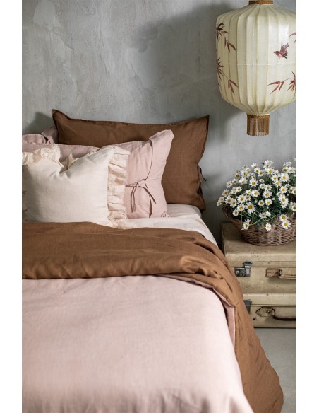 Pure Reversible Bedspread in Linen