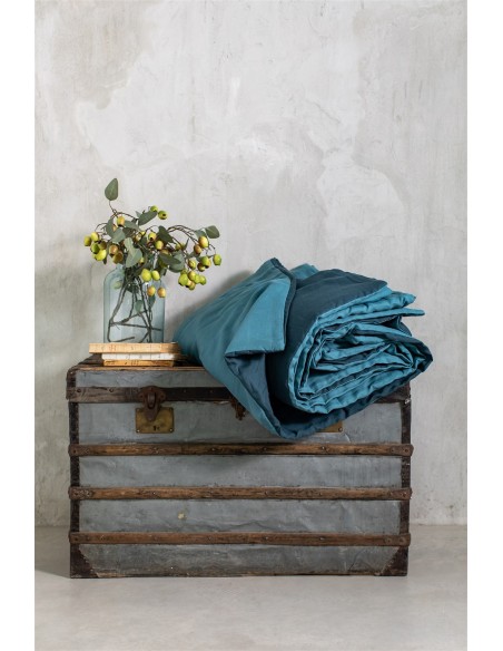 Pure Reversible Bedspread in Linen