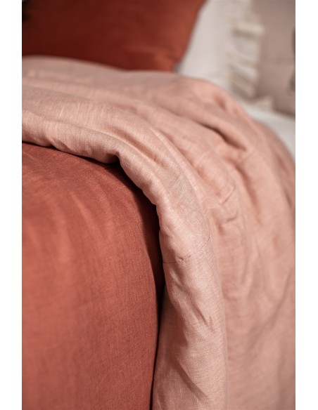 Pure Reversible Bedspread in Linen