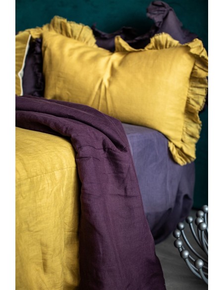 Pure Reversible Bedspread in Linen