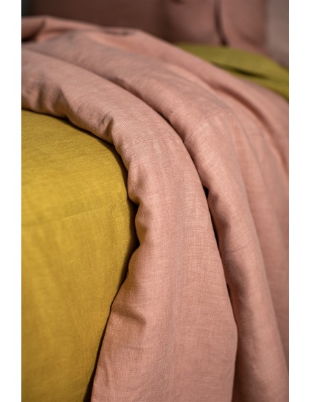 Pure Reversible Bedspread in Linen