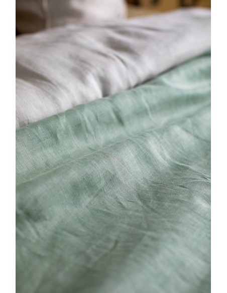 Pure Reversible Bedspread in Linen