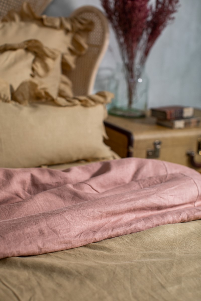 Pure Reversible Bedspread in Linen