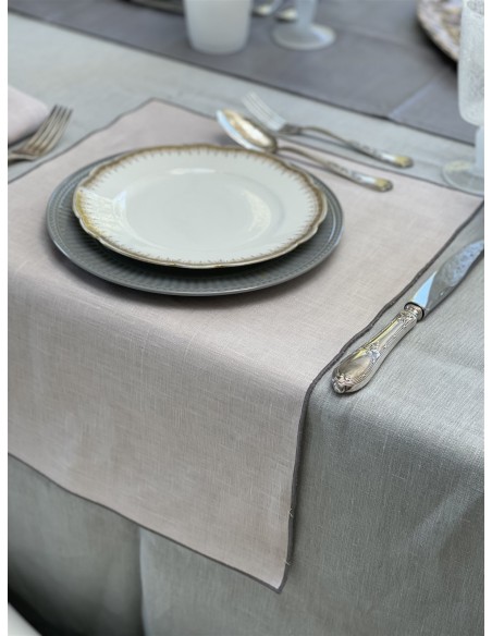 Linen Placemat Stain Resistant Filo