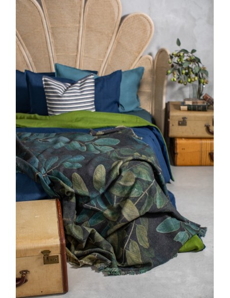 Pure Reversible Bedspread in Linen