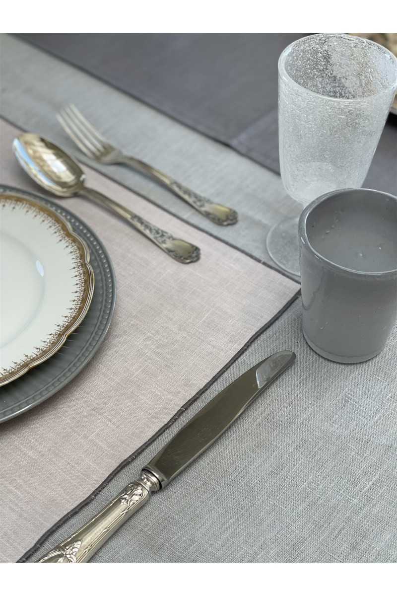 Linen Placemat Stain Resistant Filo