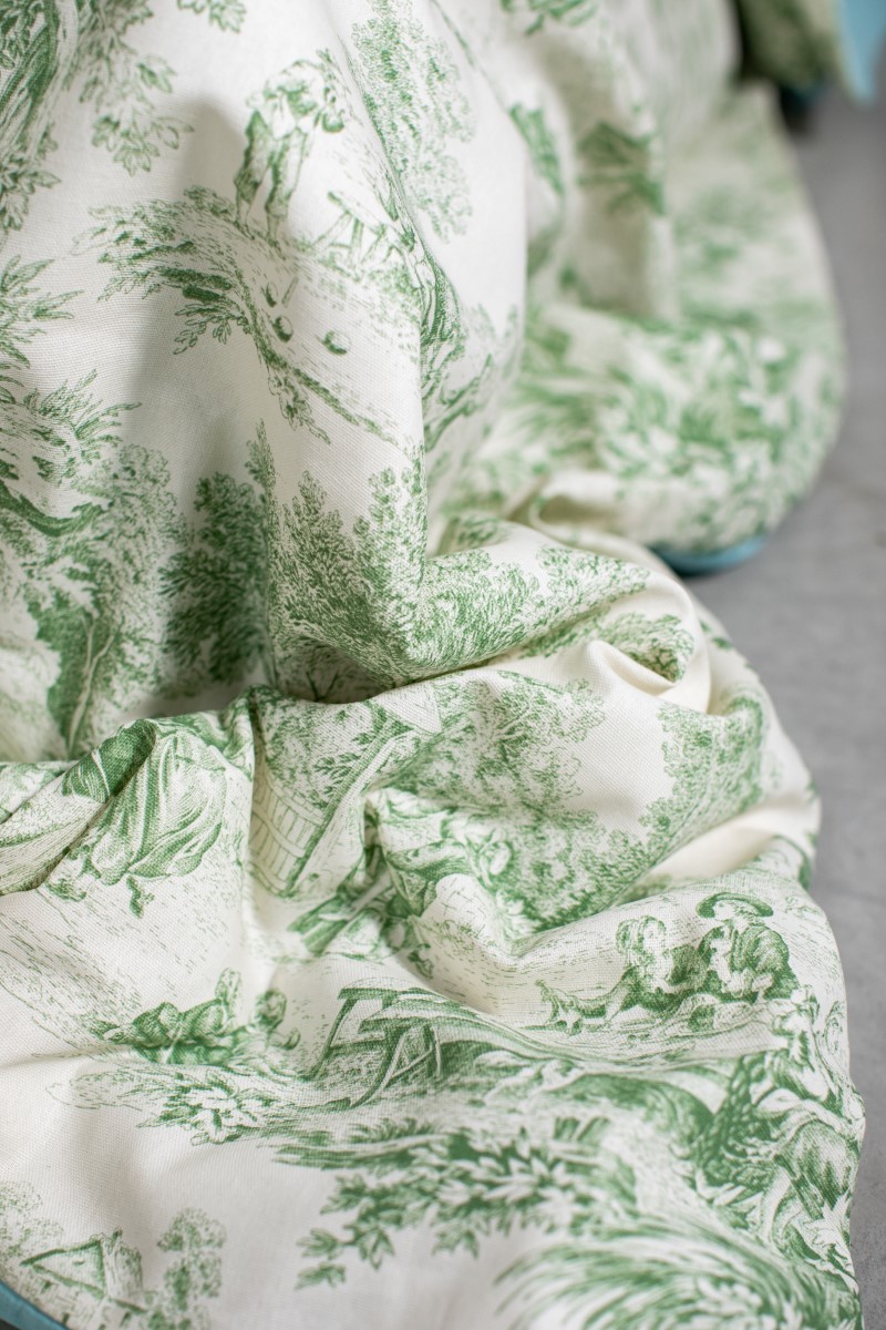 Pure Reversible Bedspread in Linen/Cotton