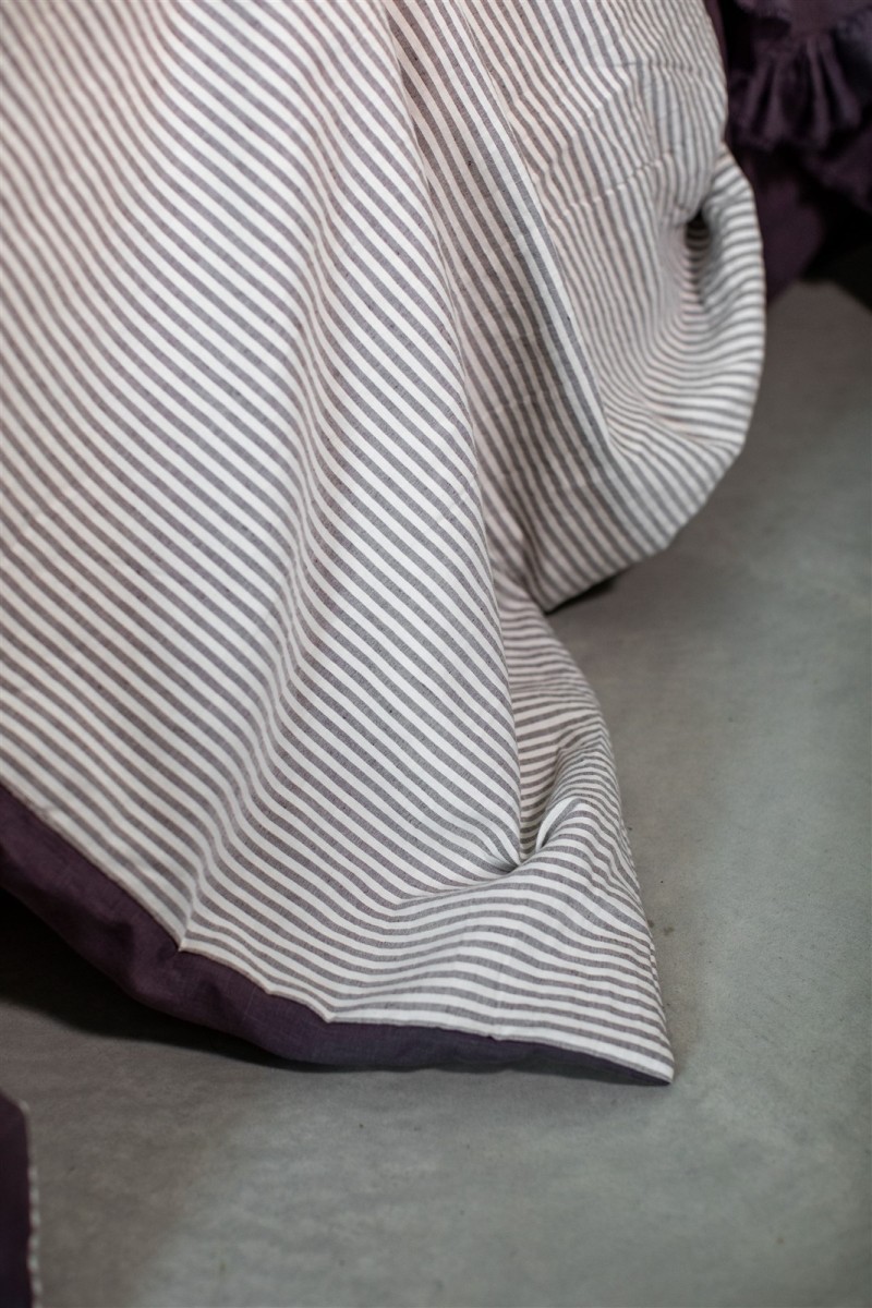 Pure Reversible Bedspread in Linen/Cotton