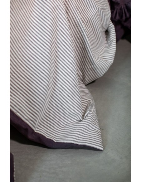 Pure Reversible Bedspread in Linen/Cotton