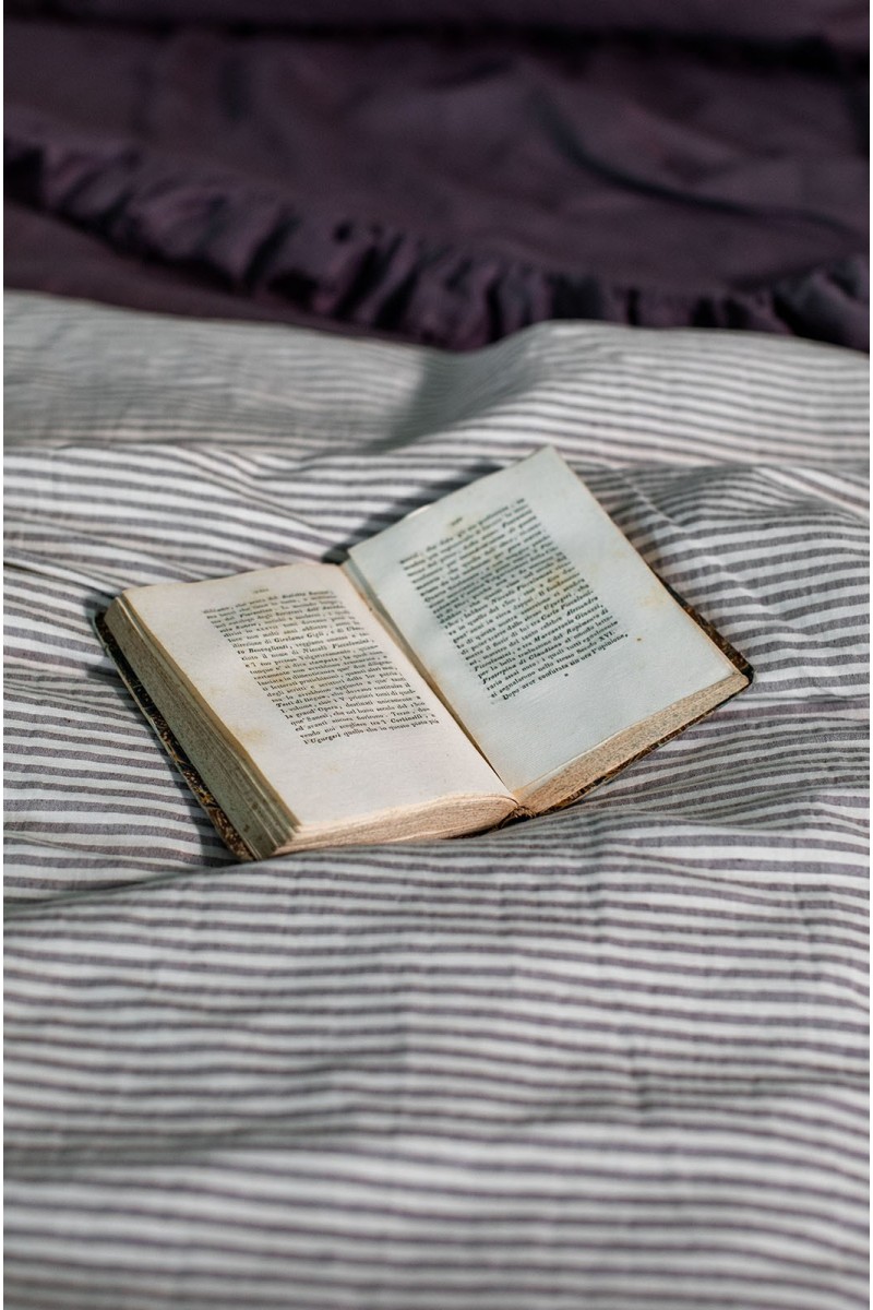 Pure Reversible Bedspread in Linen/Cotton