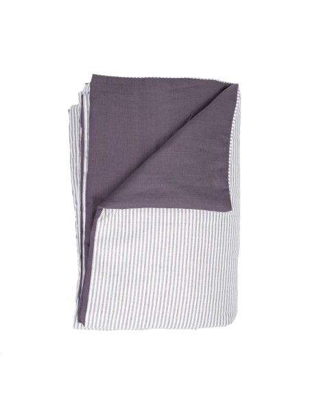 Pure Reversible Bedspread in Linen/Cotton