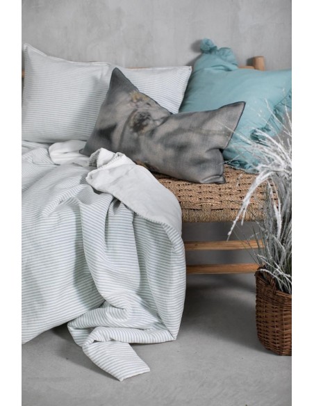Pure Reversible Bedspread in Linen/Cotton