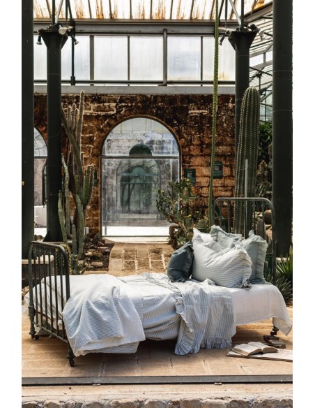 Pure Reversible Bedspread in Linen/Cotton