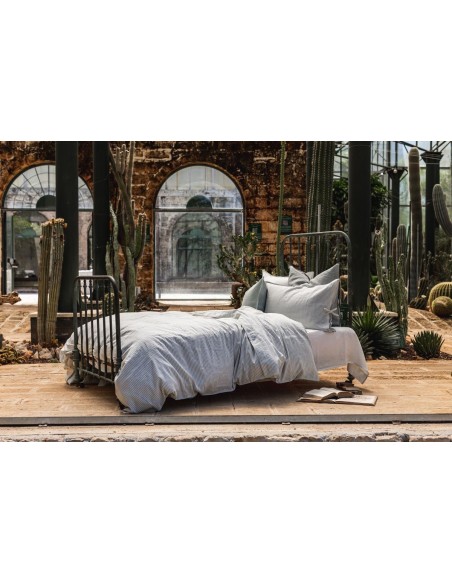 Pure Reversible Bedspread in Linen/Cotton