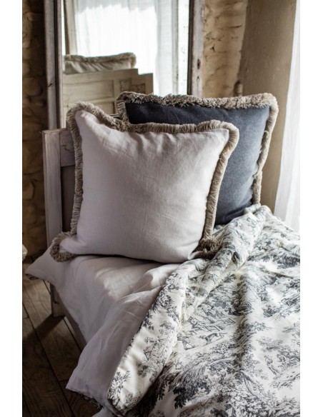 Copriletto Pure in Lino/Cotone
