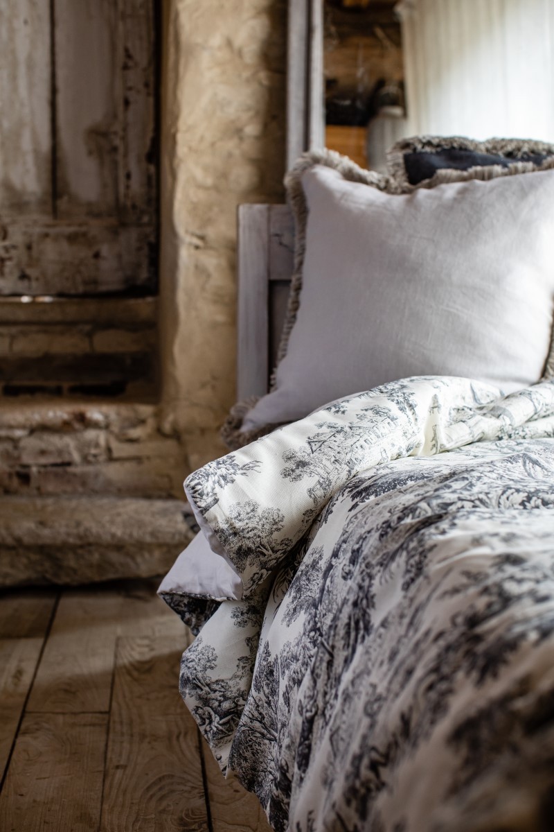 Copriletto Pure in Lino/Cotone