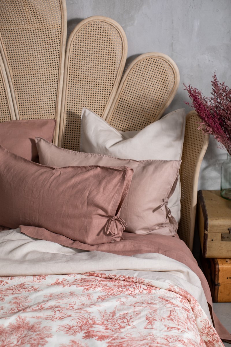 Pure Reversible Bedspread in Linen/Cotton