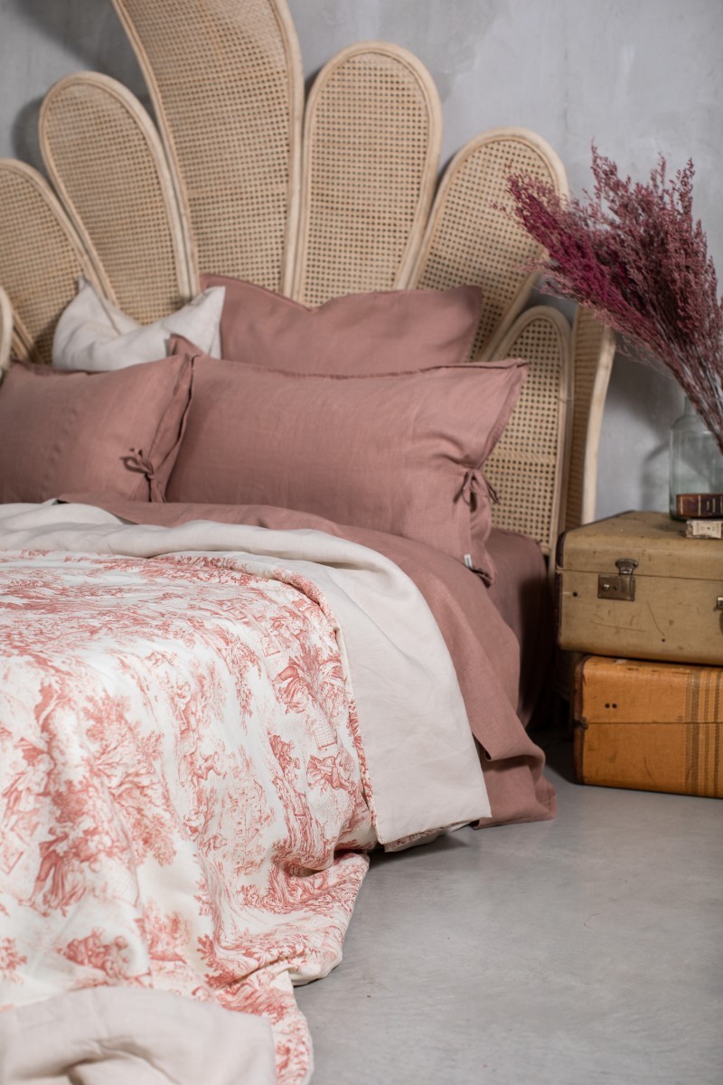 Copriletto Pure in Lino/Cotone