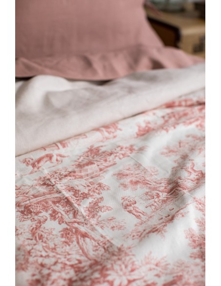 Copriletto Pure in Lino/Cotone