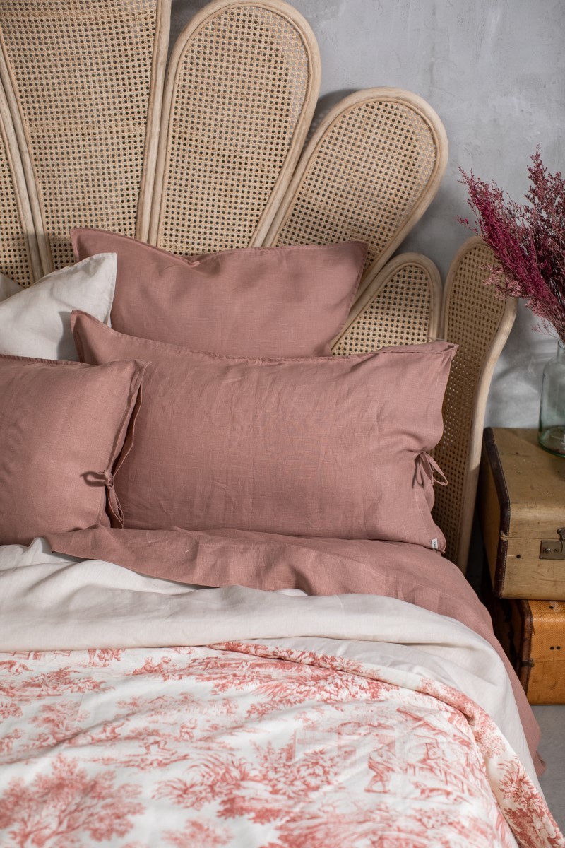 Pure Reversible Bedspread in Linen/Cotton