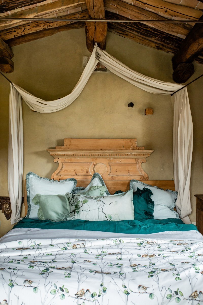 Pure Reversible Bedspread in Linen/Cotton