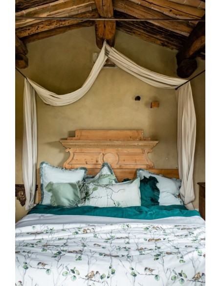 Pure Reversible Bedspread in Linen/Cotton