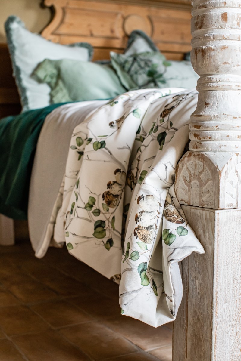 Pure Reversible Bedspread in Linen/Cotton