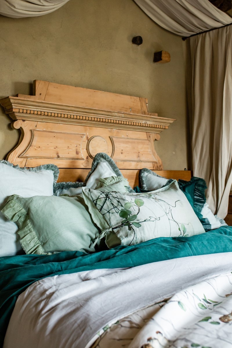 Pure Reversible Bedspread in Linen/Cotton