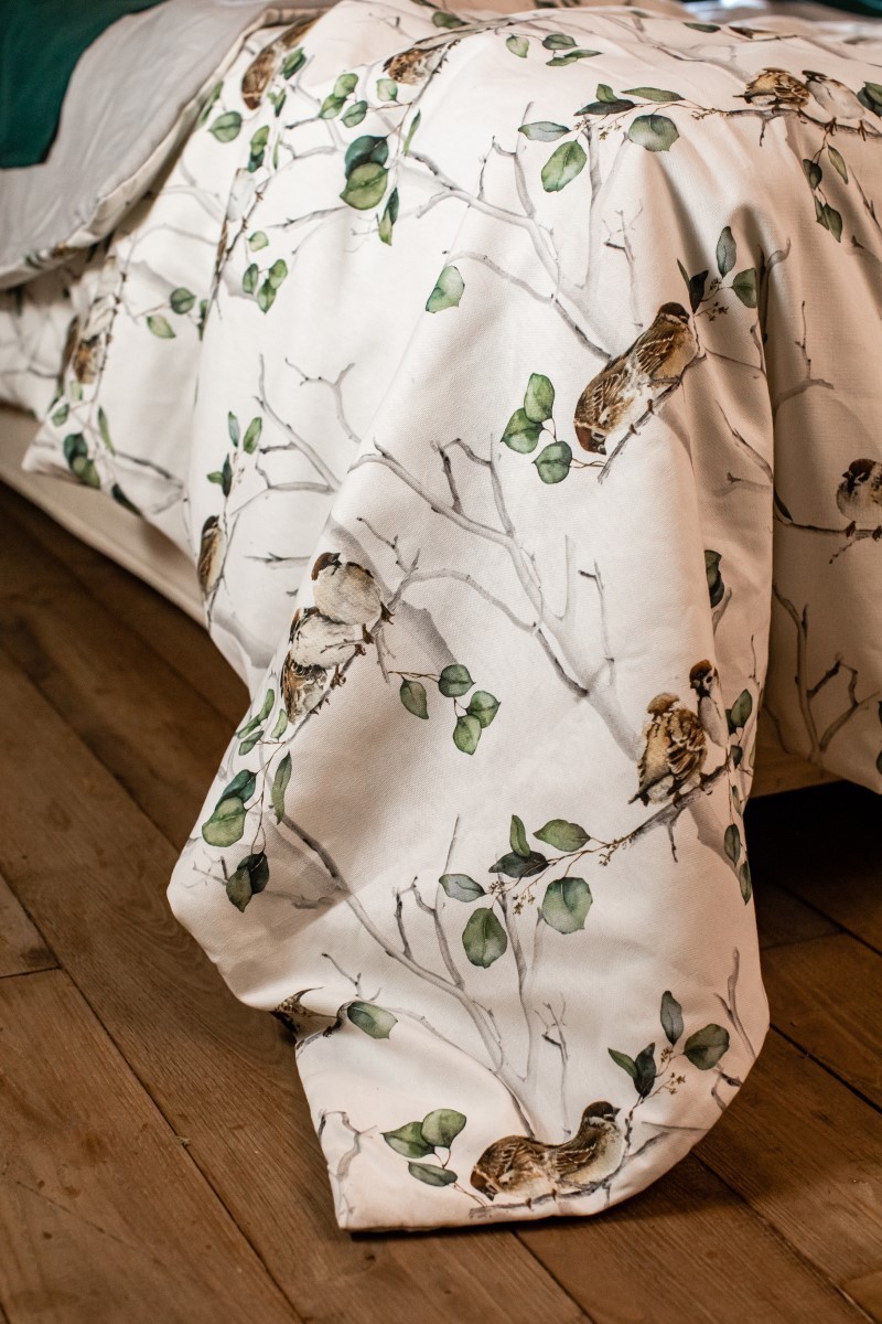 Pure Reversible Bedspread in Linen/Cotton