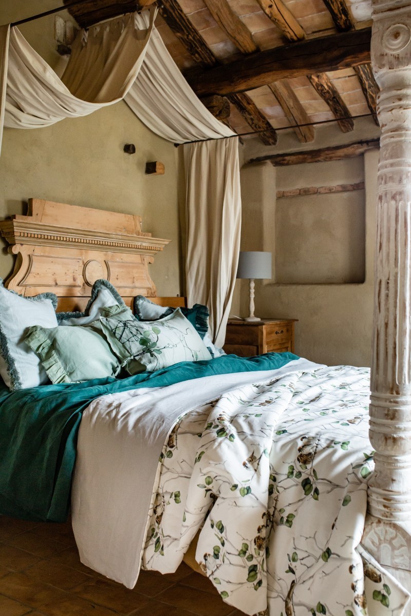 Copriletto Pure in Lino/Cotone