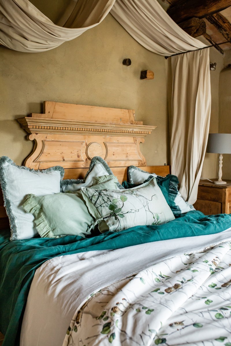 Pure Reversible Bedspread in Linen/Cotton