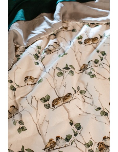 Copriletto Pure in Lino/Cotone