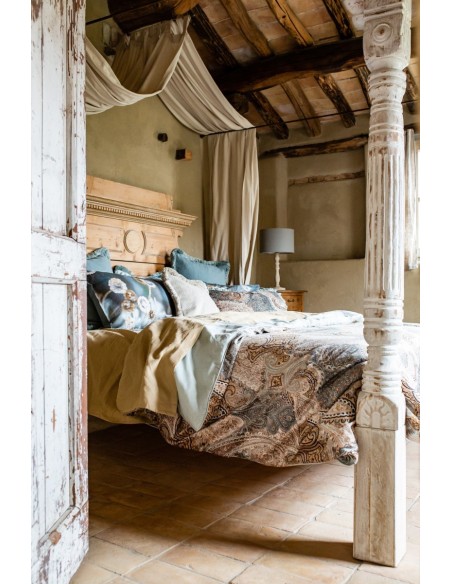  Couvre-lit réversible en lin velouté Elena 