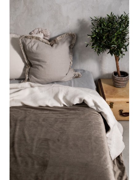 Pure Reversible Bedspread in Velvet/Lino