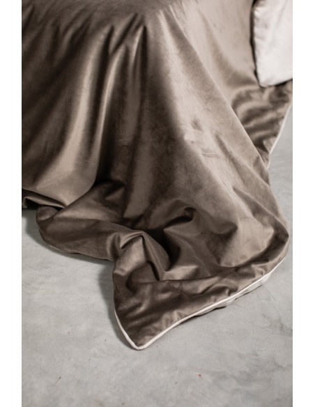 Pure Reversible Bedspread in Velvet/Lino