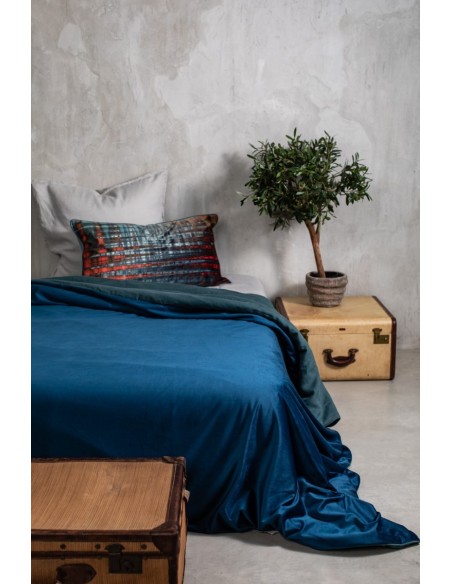Pure Reversible Bedspread in Velvet/Lino