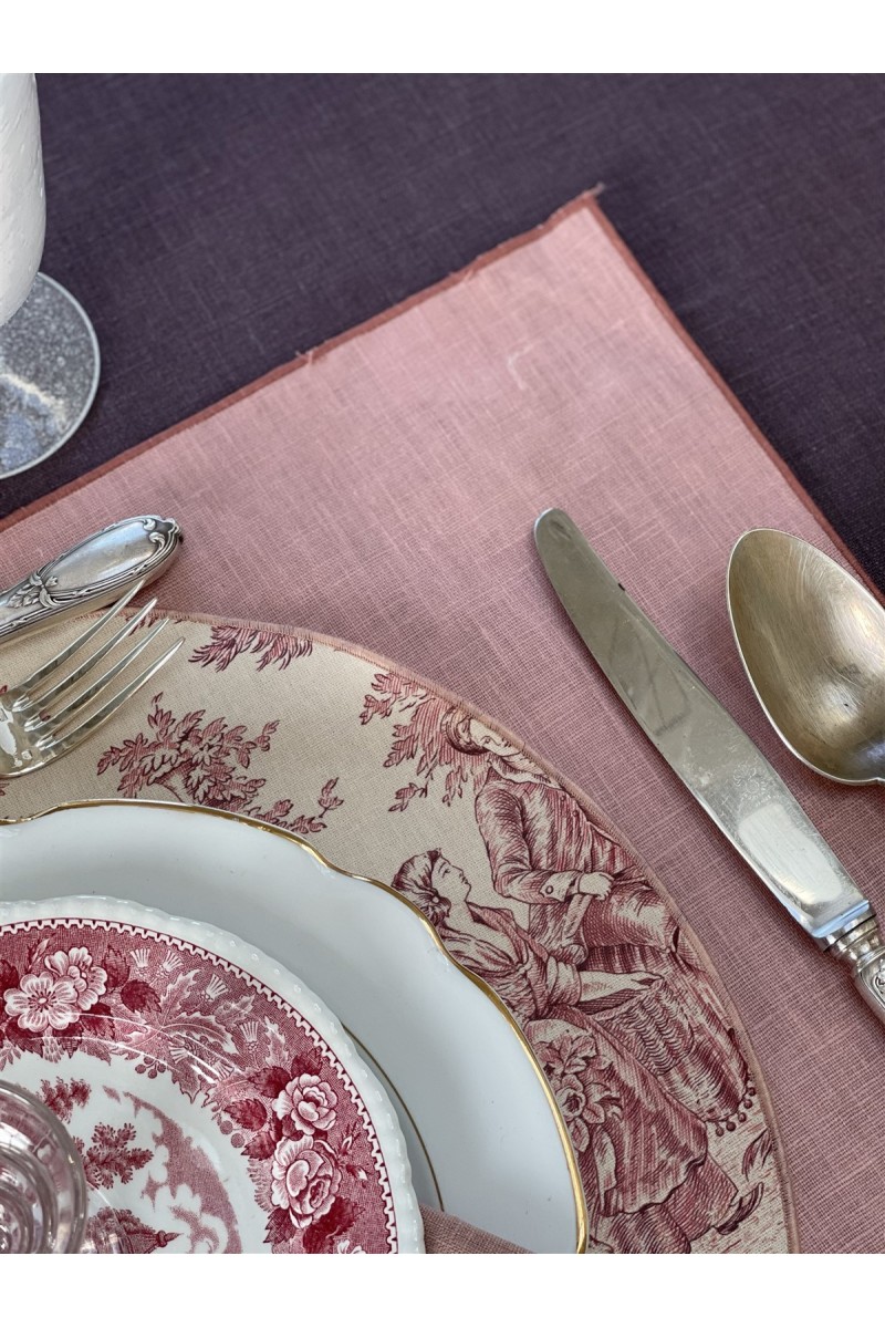 Linen Placemat Stain Resistant Filo